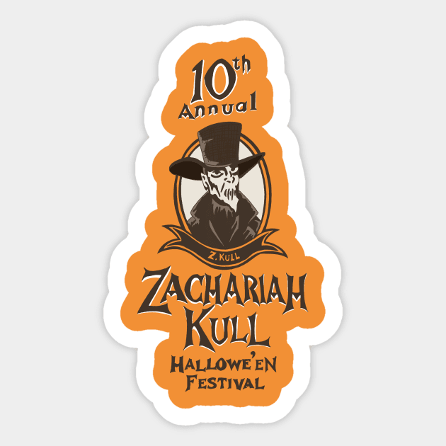 Zachariah Kull Halloween Festival Sticker by PlanetWeirdPod